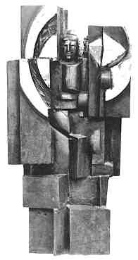 Bortnyik Sándor síremlék, Budapest, bronz, 120 cm